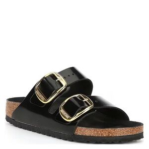 Birkenstock Arizona Big Buckle Hardware High Shine Slide Sandals